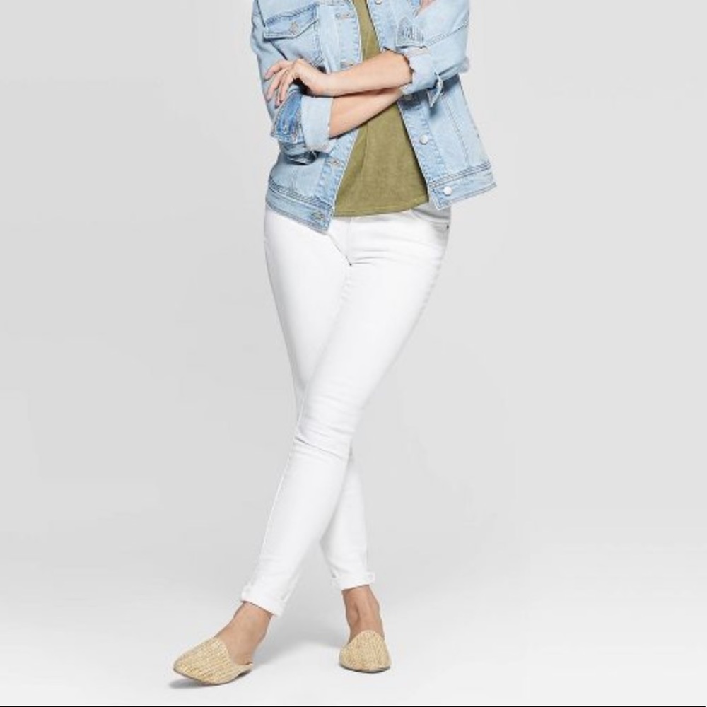 New White Skinny Jeans by Universal Thread